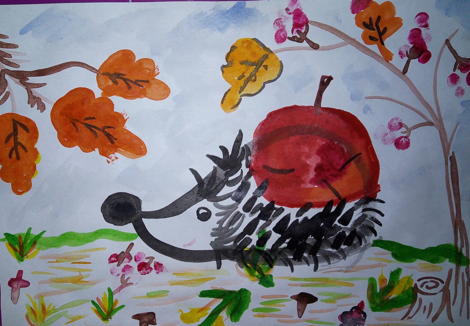 Осенняя фантазия рисунок в школу 2 класс
